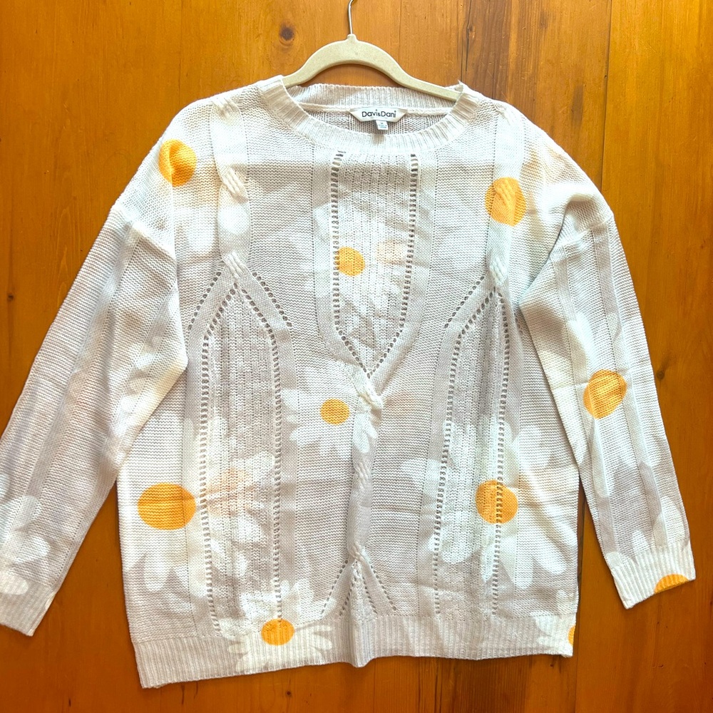 Davi&Dani daisy oversized sweater